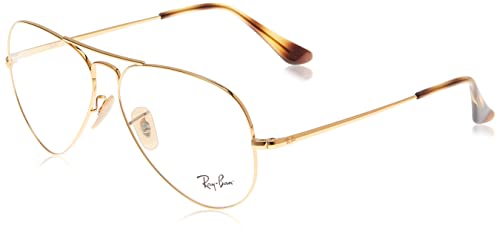 Ray-Ban 0RX6489, Monturas de Gafas Unisex adulto, Marrón (Gold), 58