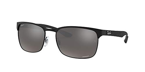 Ray-Ban RB 8319 Chromance Gafas de Sol, Black Top on Matte Black, 49 para Hombre