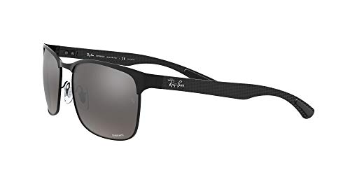 Ray-Ban RB 8319 Chromance Gafas de Sol, Black Top on Matte Black, 49 para Hombre