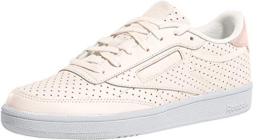 Reebok Club C 85 Popped Perf, Zapatillas Mujer, Rosa (Pale Pink/Chalk Pink/White 000), 38 EU