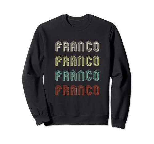 Regalo para Franco Hombres Nombre Retro Vintage Divertido Sudadera