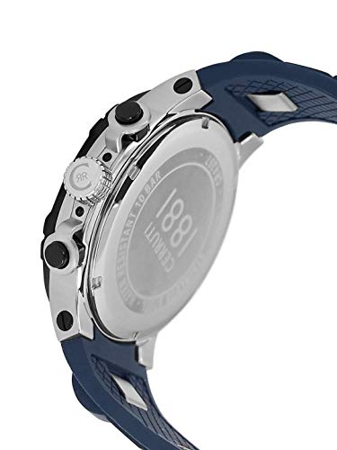 Reloj Cerruti 1881 de silicona para hombre, color azul