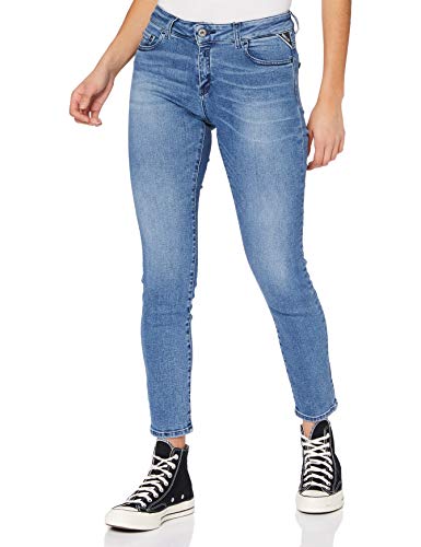 REPLAY Faaby, Jeans para Mujer, Azul (9 Azul medio), 26W / 32L