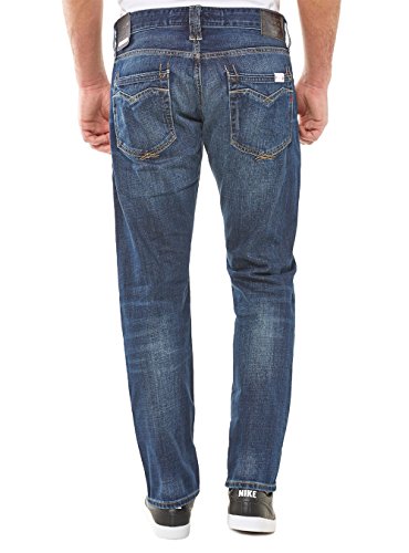 REPLAY MA955 Newbill Vaqueros Straight, Azul (Dark Blue Denim 007), 32W / 34L para Hombre