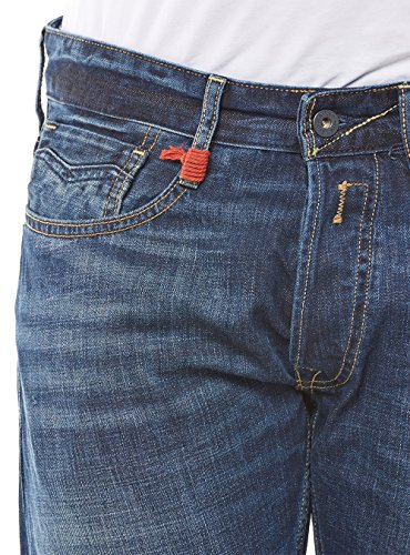 REPLAY MA955 Newbill Vaqueros Straight, Azul (Dark Blue Denim 007), 32W / 34L para Hombre