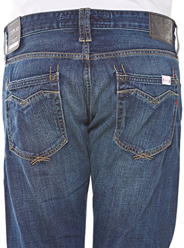 REPLAY MA955 Newbill Vaqueros Straight, Azul (Dark Blue Denim 007), 32W / 34L para Hombre