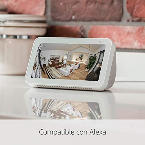 Ring Indoor Cam, cámara de seguridad compacta, con alimentación por cable, HD, comunicación bidireccional, compatible con Alexa | Incluye 30 días gratis del plan Ring Protect | Negro