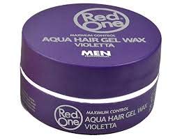 Rojo Uno Mens Aqua Hair Gel Cera Matte Violetta 150 ml Peluquero Profesional Styling