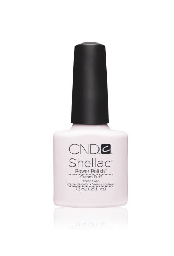 Romantique and Cream Puff Original CND Shellac - Juego de manicura francesa (4 unidades)