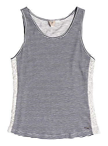 Roxy Aloha Sun Stripe Top Camiseta, Mujer, Rosa (Dress Azuls/Plaid_2), L