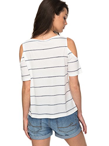 Roxy Uptown Sun Top de Hombros Descubiertos, Mujer, Blanco (Blanco/Negro/Combo), M