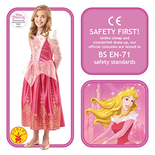 Rubies Official Disney Princess Sleeping Beauty Disfraz de gema, Color rosa, 9-10 (640715