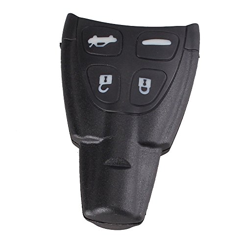 SAAB 4 Carcasa Llave Coche Carcasa Llave 4 Botones Blandos SAAB 9-3, 9-5 DE 4 Botones. TID, Aero, 93, 95