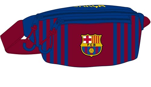 Safta Riñonera con Bolsillo Exterior de F.C. Barcelona 1ª Equipación 21/22, 230x90x120 mm, Azul Marino/Granate (M446)