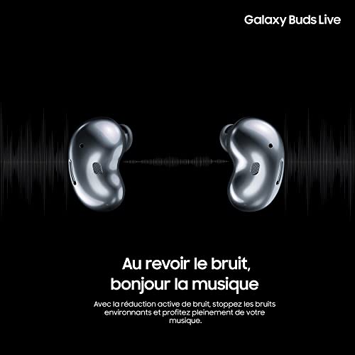 Samsung Galaxy Buds Live - auriculares bluetooth inalámbricos I 3 micrófonos I Tecnología AKG I Color Negro