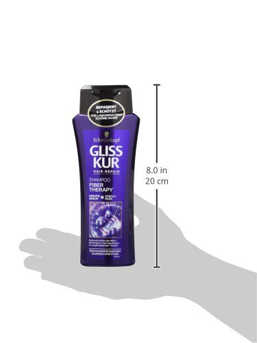 SchwarzKOPF GLISS KUR Champú Fiber Therapy, (250 ml)