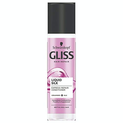 Schwarzkopf Gliss Liquid Silk Express - Acondicionador reparador (200 ml)