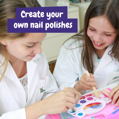 Science4you - Estudio de Uñas para Niños +8 Años - Set de Manicura para Niñas: Experimentos para Hacer Pintauñas Brillantes (80003271)