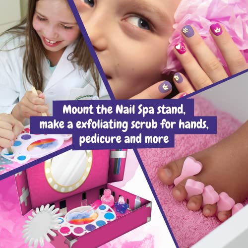 Science4you - Estudio de Uñas para Niños +8 Años - Set de Manicura para Niñas: Experimentos para Hacer Pintauñas Brillantes (80003271)