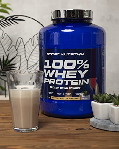 Scitec Nutrition 100% Whey Protein, Bebida en polvo de concentrado de proteína de suero con edulcorantes, sin azúcar añadido, sin gluten, sin aceite de palma, 1 kg, Vainilla