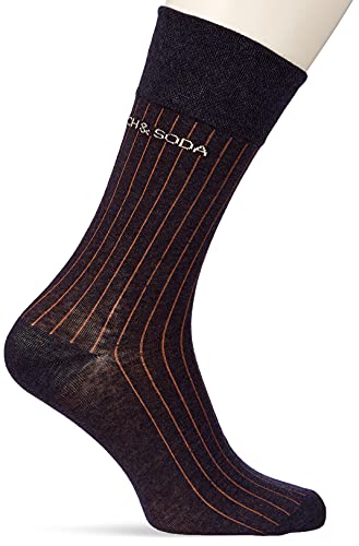 Scotch & Soda Gerippte Socken aus Baumwollmischung Calcetines, Combo A 0217, L para Hombre