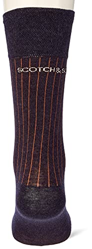 Scotch & Soda Gerippte Socken aus Baumwollmischung Calcetines, Combo A 0217, L para Hombre