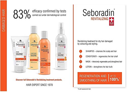 Seboradin Bálsamo Revitalizante, Hombre y Mujer, Extractos Naturales, para Cabello Dañado con Ginseng, 200 ml