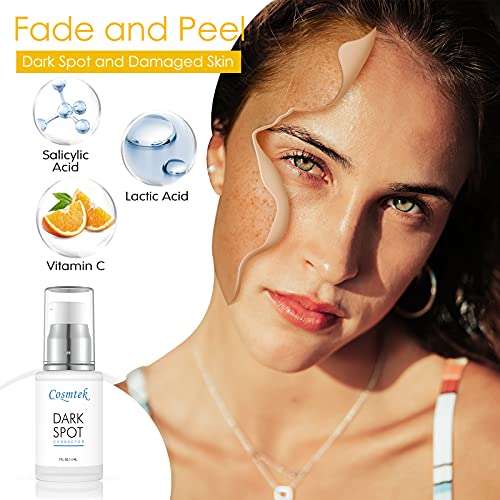 Serum despigmentante facial, crema antimanchas facial para una piel más lisa y uniforme, contiene 4-butilresorcinol, ácido hialurónico, ácido kójico, ácido láctico y ascórbico, 30 ml.