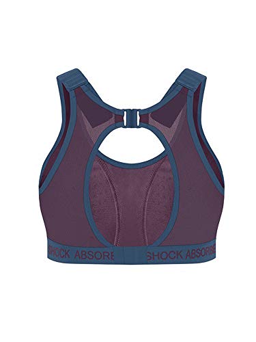 Shock Absorber Ultimate Run Bra Padded Sujetador Deportivo, Multicolor (Cranberry/Bleu D'hiver 0b1), 90B para Mujer