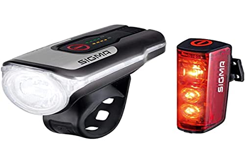 SIGMA SPORT - Juego de luces LED para bicicleta Aura 80 y Blaze | homologadas por la StVZO luz delantera y trasera con función de freno.