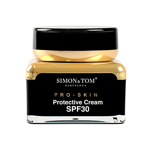 SIMON & TOM - CREMA HIDRATANTE Y PROTECTORA CON SPF 30 PRO SKIN - Corrige y equilibra el tono de la piel - Controla las manchas - Textura ligera - Con aceite de rosa de mosqueta / 50 ml.