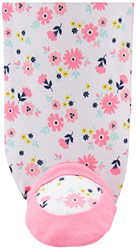 Simple Joys by Carter's Baby Girls paquete de 3 para dormir y jugar ,Pink Floral, Blue Floral, Navy Dot ,6-9 Meses