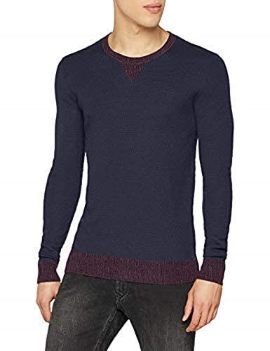 Sisley Sweater L/S Jersey, Blau (Blue 903), Large para Hombre