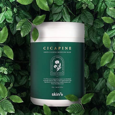 Skin79 - Mascarilla Modeladora Calmante Alga Cica Verde Pino 150 g, mascarilla limpiadora y regeneradora, con extractos de algas, pino, Artemisia Princeps y Centella asiática