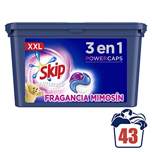 Skip Ultimate Detergente Cápsulas Fragancia Mimosín 43 lavados - Pack de 3