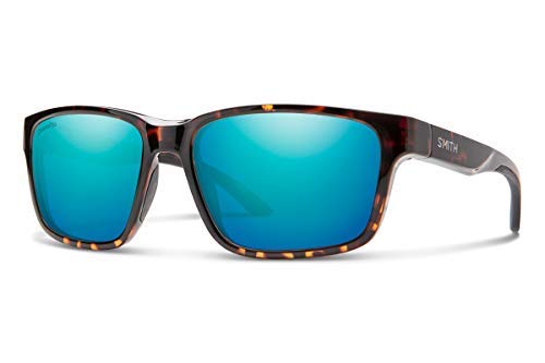 SMITH Basecamp Gafas, Espejo de Ópalo Polarizado, Diseño de Tortuga, 58 para Hombre