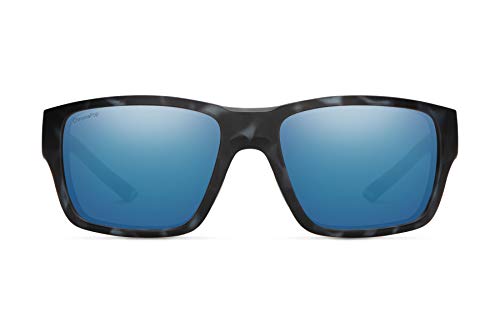 SMITH Outback Gafas, Matte Black Ice Tort/Chromapop Polarized Blue Mirror, 59 para Hombre