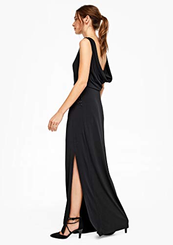 s.Oliver BLACK LABEL 70.911.81.3253 Vestido de Fiesta, Negro (Forever Black 9999), 40 (Talla del Fabricante: 38) para Mujer