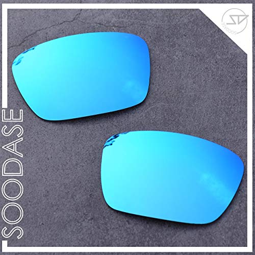 SOODASE Para Oakley Fuel Cell Gafas de sol Azul/Negro/Plata/Verde Lentes de repuesto polarizadas