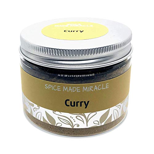 Spice Made Miracle Curry Condimento - curry mezcla de especias de pollo, arroz y pastas - Gourmet especia de mezcla - Indian Kitchen Especias, 70g