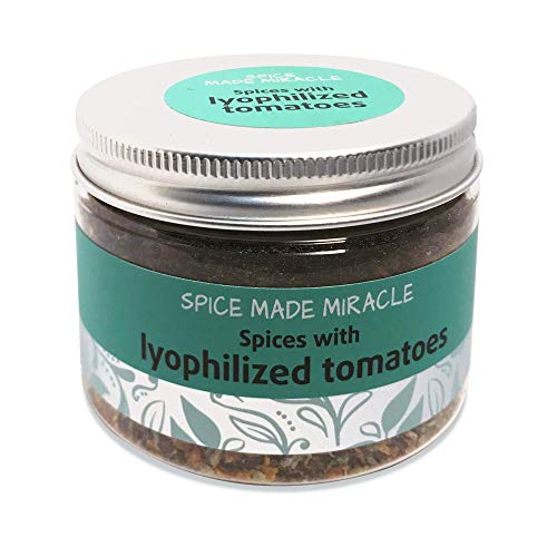 Spice Made Miracle mezcla de especias con Liofilizado Tomates - Condimento con tomate liofilizado - Mezcla de especias gourmet, 50g