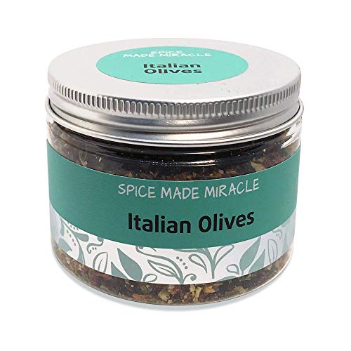 Spice Made Miracle mezcla de especias italianas Aceitunas - condimento para salsas, guisos, patata y platos de pasta - Italian Kitchen Especias, 60g