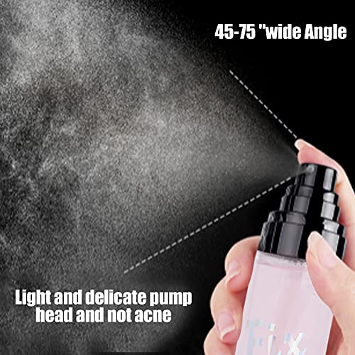 Spray fijador de maquillaje profesional, diseño brillante, brillante, alta luz, fijación de larga duración, impermeable, resistente al sudor, base, base, fijador, imprimación