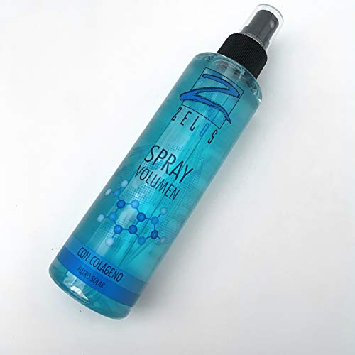 Spray Volumen Con Colágeno 200ml - Voluminizador para el Cabello - Tratamiento Para Pelo Fino - Aporta Cuerpo y Movimiento - Ligera Fijación para Marcados - Zelos