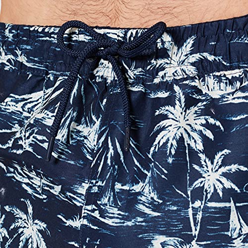 Springfield Peach Islas Bañador para Hombre, Estampado Azul, M