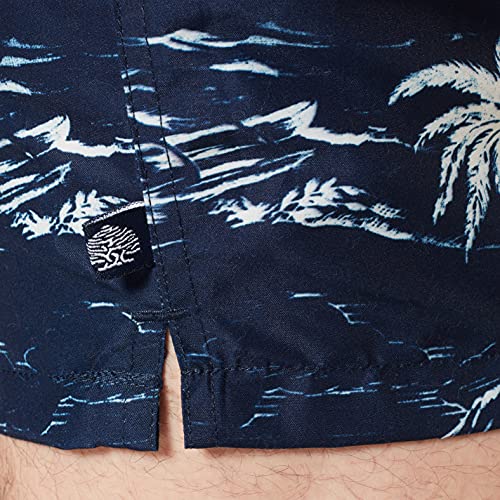 Springfield Peach Islas Bañador para Hombre, Estampado Azul, M