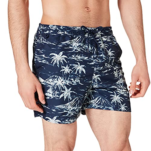 Springfield Peach Islas Bañador para Hombre, Estampado Azul, M