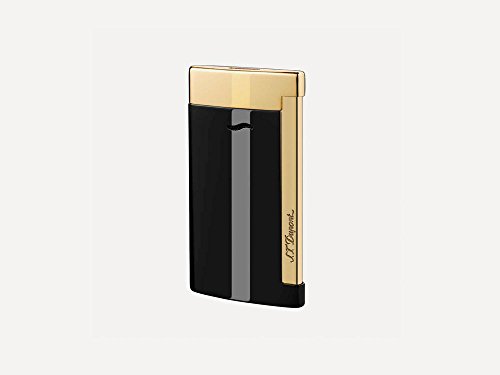 S.T. Dupont Paris Slim 7 Negro y Dorado mechero con Bolsa Regalo en Caja Nuevo