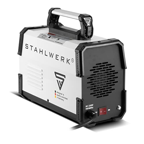 STAHLWERK ARC 200 ST IGBT - máquina de soldar DC MMA/soldadura de electrodos con 200 Amperio reales muy compactos, blanco, 7 años de garantía del fabricante