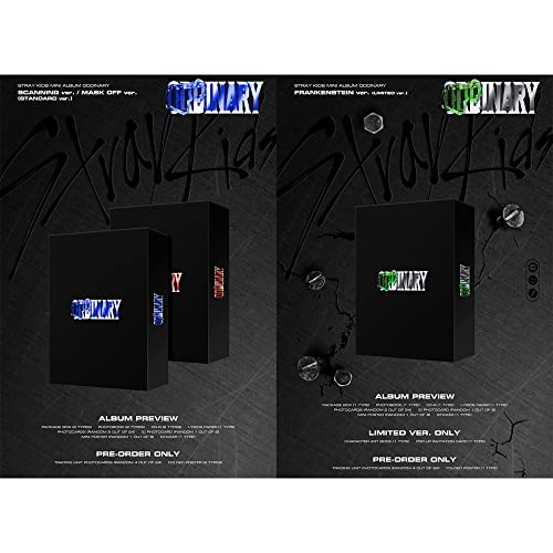 Stray Kids - Mini álbum, color negro (2 años) + versión limitada + paquete de máscara RE: NK